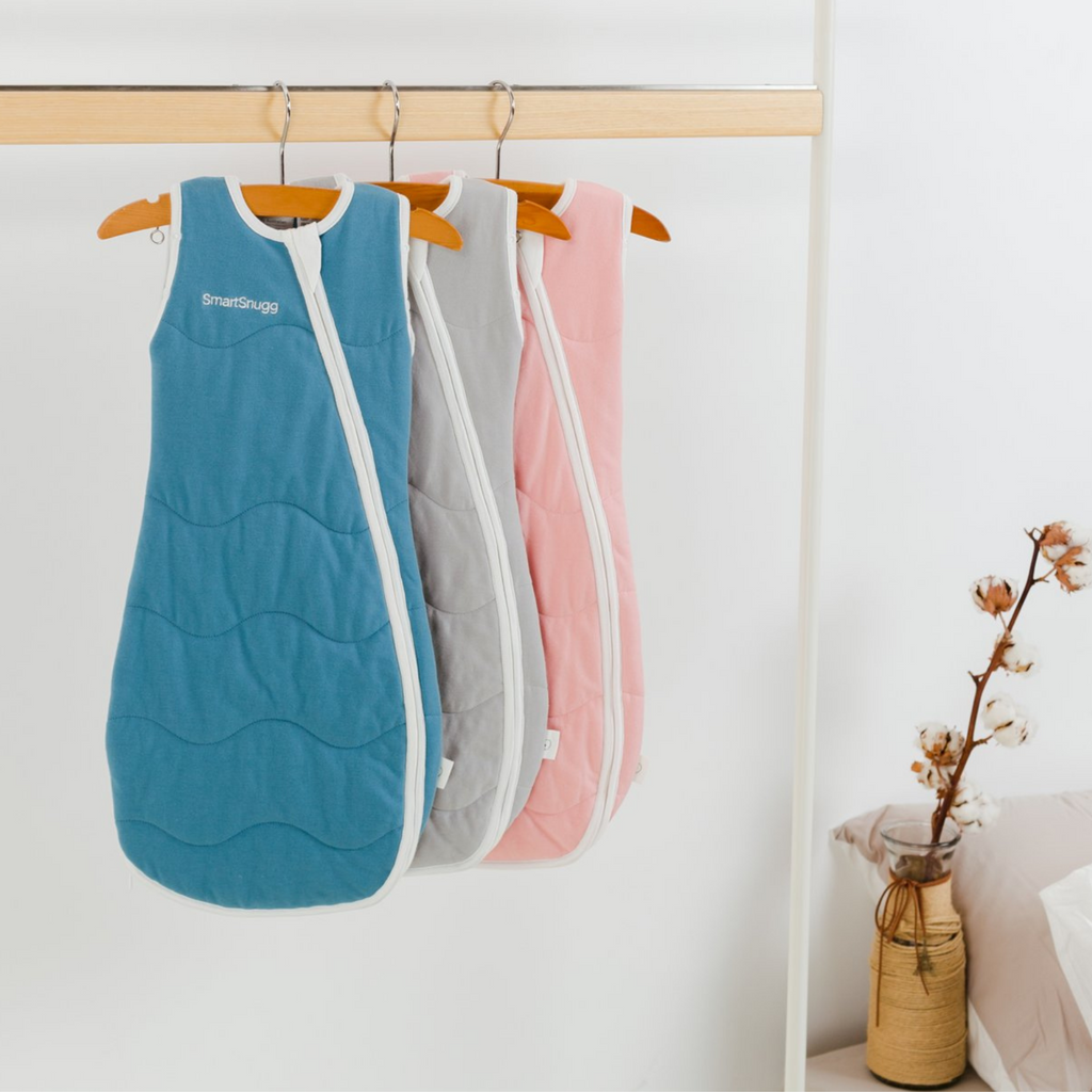 SmartSnugg SmartSleeper with double zip, cotton and bamboo baby and toddler swaddle bag / sleeping bag